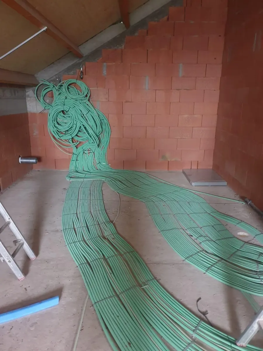 Voorbekabeling in een nieuwbouw