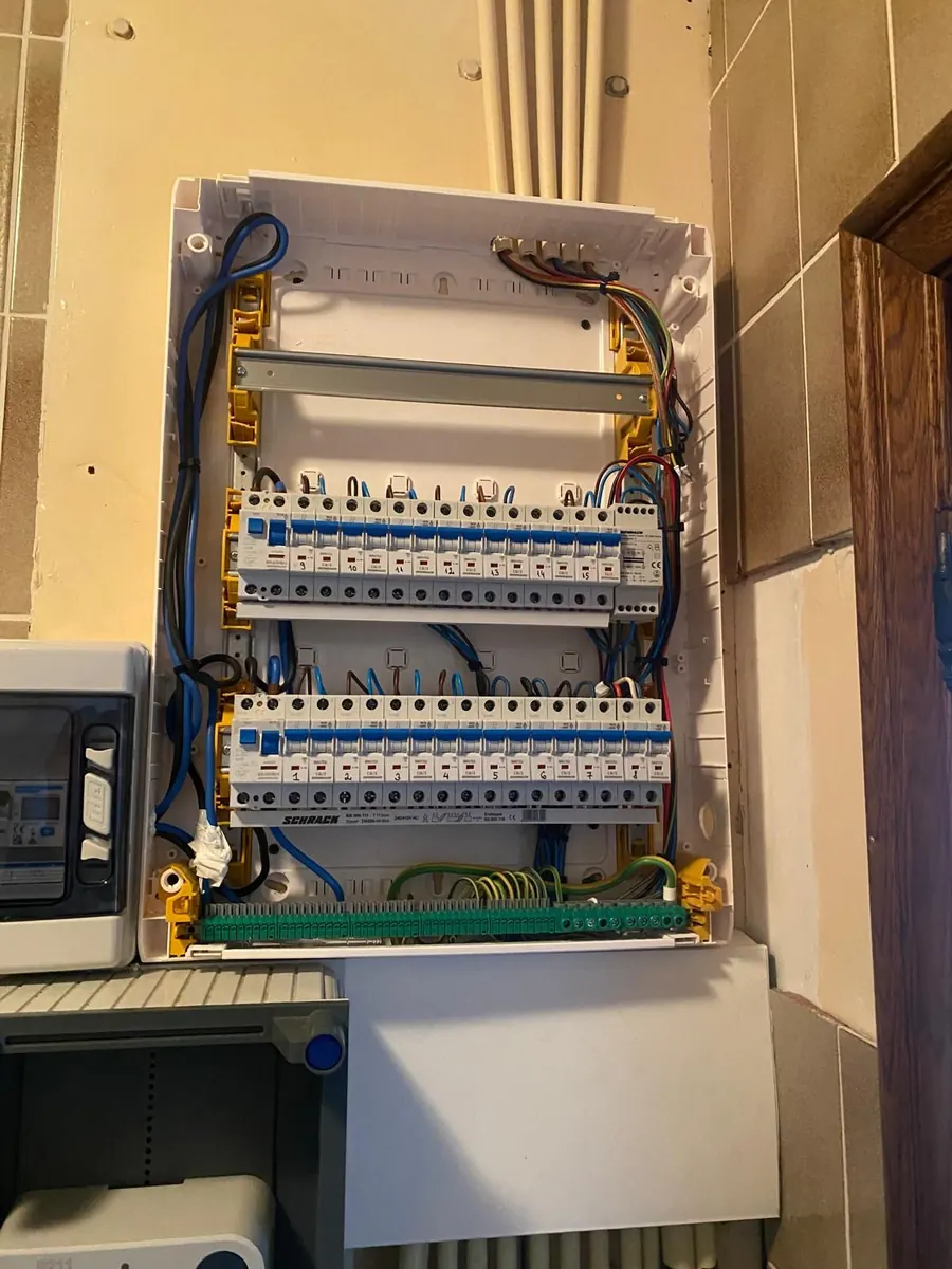 Zekeringkast in een nieuwbouw